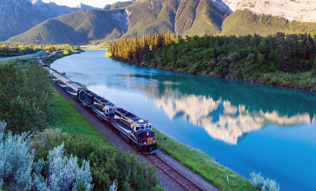 Canadian Rockies train journey, North America